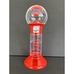 Dubble Bubble Gumball Machine Spiral Fall No Gum Plastic Working 10.5 Inches